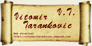 Vitomir Taranković vizit kartica
